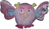 HIBOU ANGE ROSE 15 CM