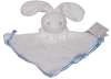 Doudou plat Baby White Bleu 23 cm Anna Club Plush