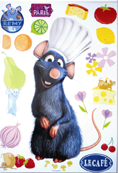 Sticker Ratatouille Mural Geant 52 cm