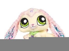Peluche Pet shop lapin 18 cm