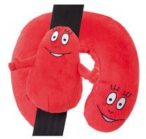 Peluche Barbapa Coussidou + voyageur Rouge