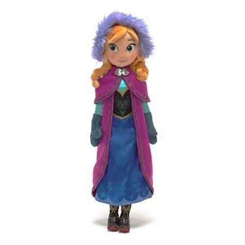 Peluche anna la reine des neiges disney 40 cm