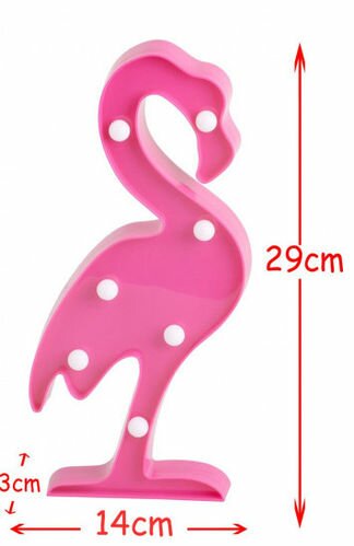 Lampe Led Deco Flamant rose 29 cm